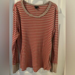 Torrid Striped Long Sleeve Thermal Top Size 2